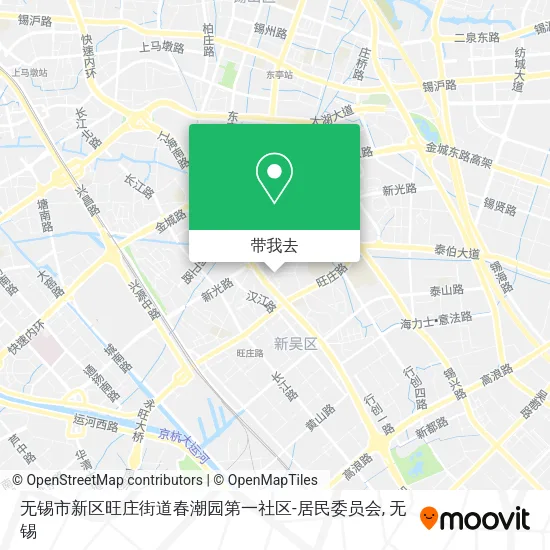 无锡市新区旺庄街道春潮园第一社区-居民委员会地图