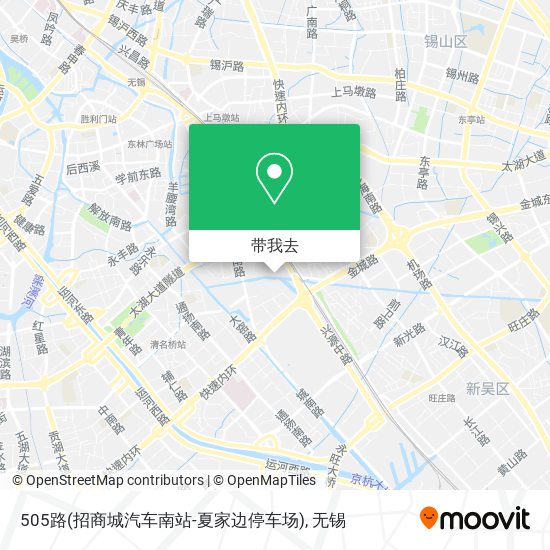 505路(招商城汽车南站-夏家边停车场)地图
