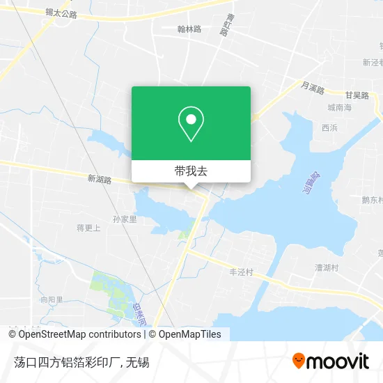 荡口四方铝箔彩印厂地图