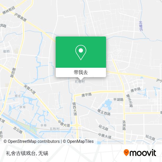 礼舍古镇戏台地图
