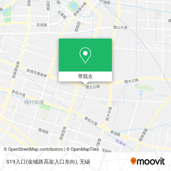 S19入口(金城路高架入口东向)地图