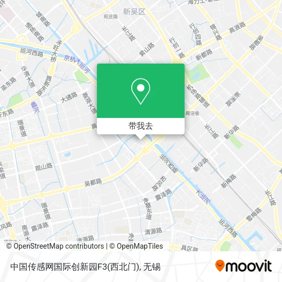中国传感网国际创新园F3(西北门)地图