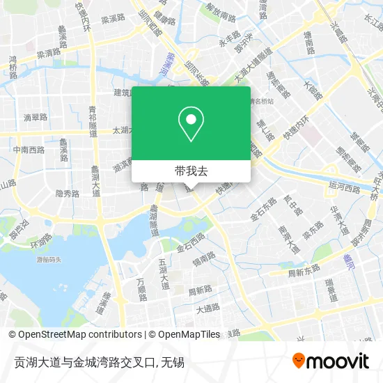 贡湖大道与金城湾路交叉口地图