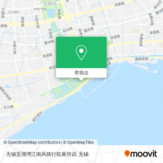 无锡贡湖湾江南风骑行拓展培训地图