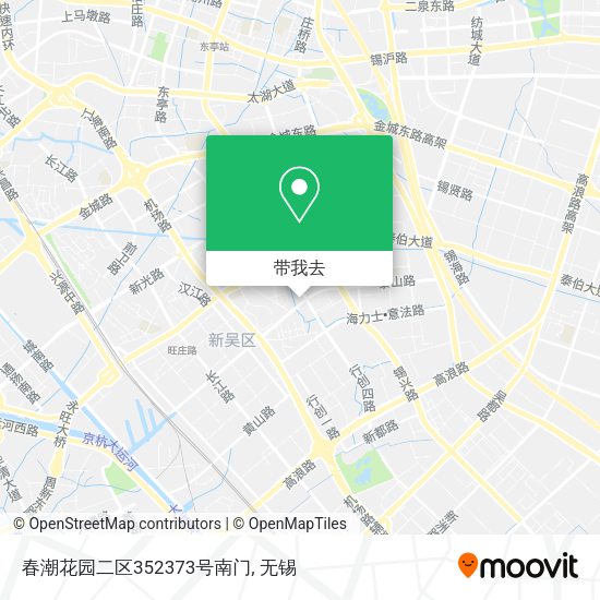 春潮花园二区352373号南门地图