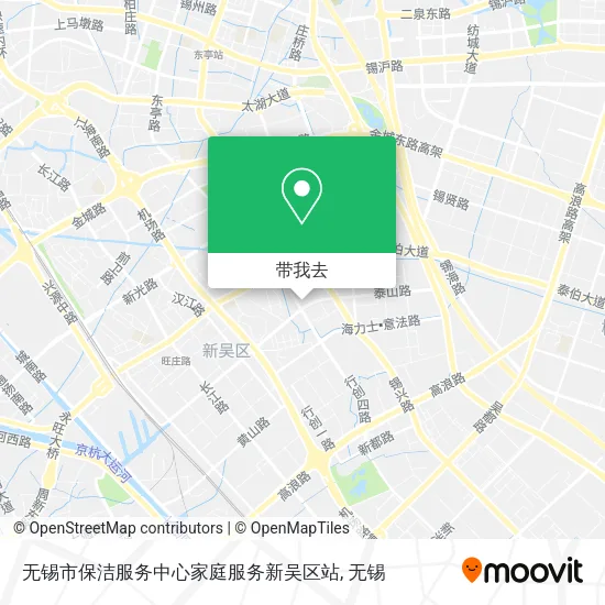 无锡市保洁服务中心家庭服务新吴区站地图