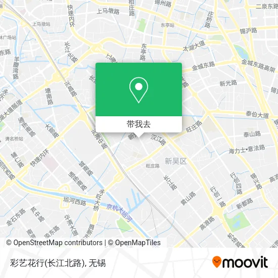 彩艺花行(长江北路)地图