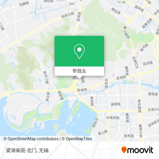 梁湖南苑-北门地图
