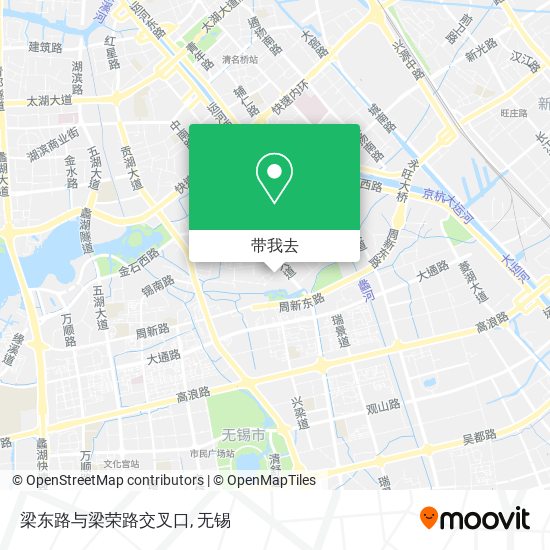 梁东路与梁荣路交叉口地图