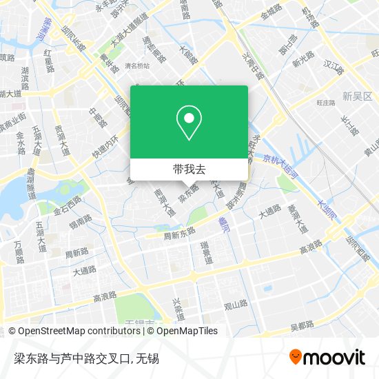梁东路与芦中路交叉口地图