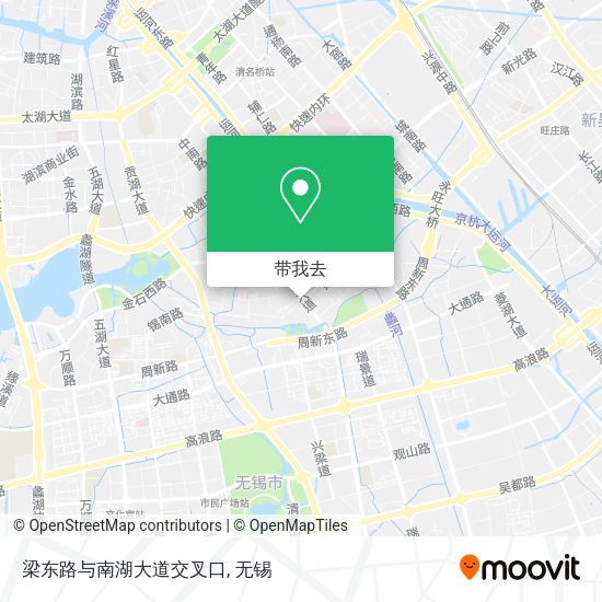 梁东路与南湖大道交叉口地图