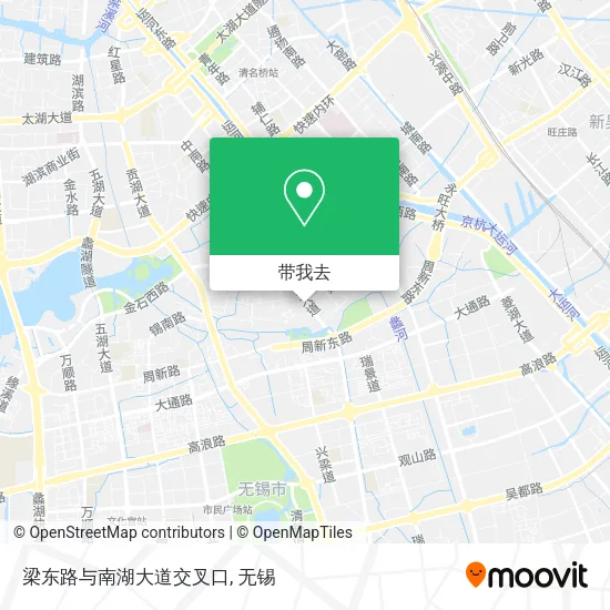 梁东路与南湖大道交叉口地图