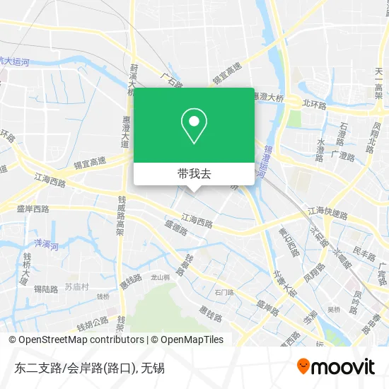 东二支路/会岸路(路口)地图