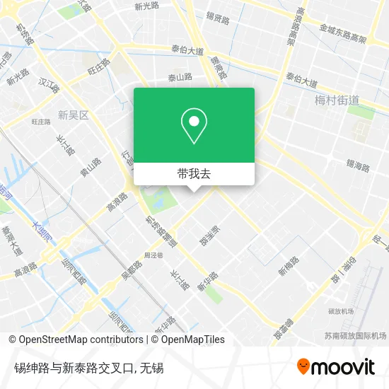 锡绅路与新泰路交叉口地图