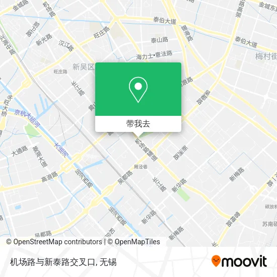 机场路与新泰路交叉口地图