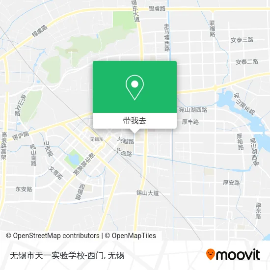 无锡市天一实验学校-西门地图