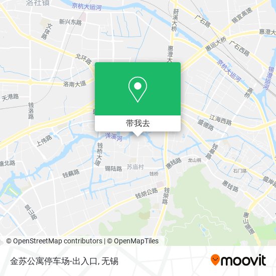 金苏公寓停车场-出入口地图