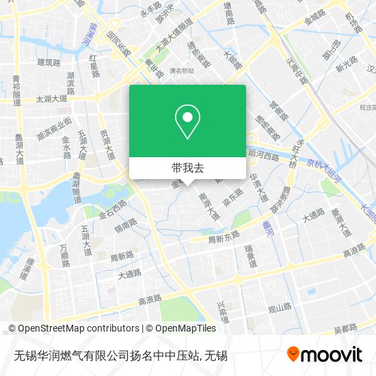 无锡华润燃气有限公司扬名中中压站地图