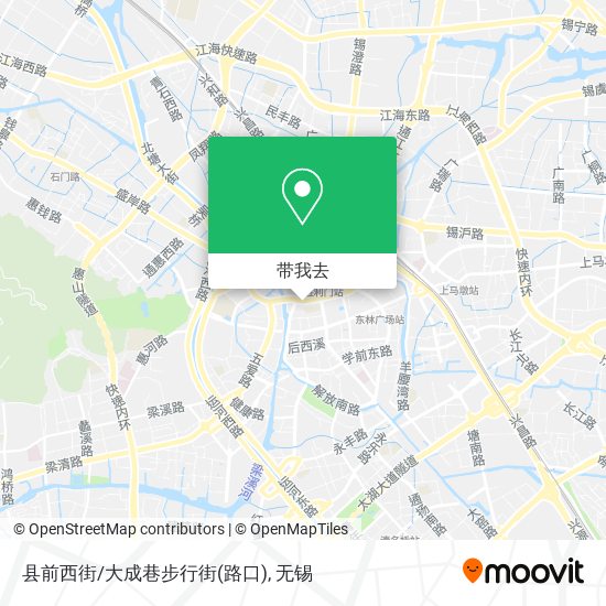 县前西街/大成巷步行街(路口)地图