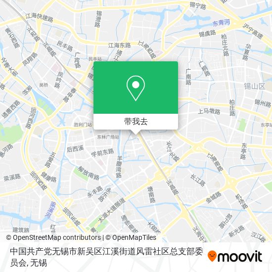 中国共产党无锡市新吴区江溪街道风雷社区总支部委员会地图