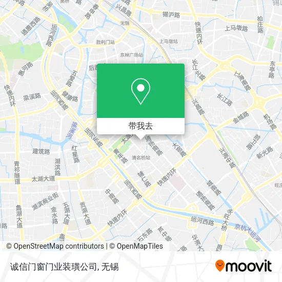 诚信门窗门业装璜公司地图