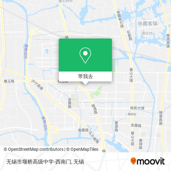 无锡市堰桥高级中学-西南门地图