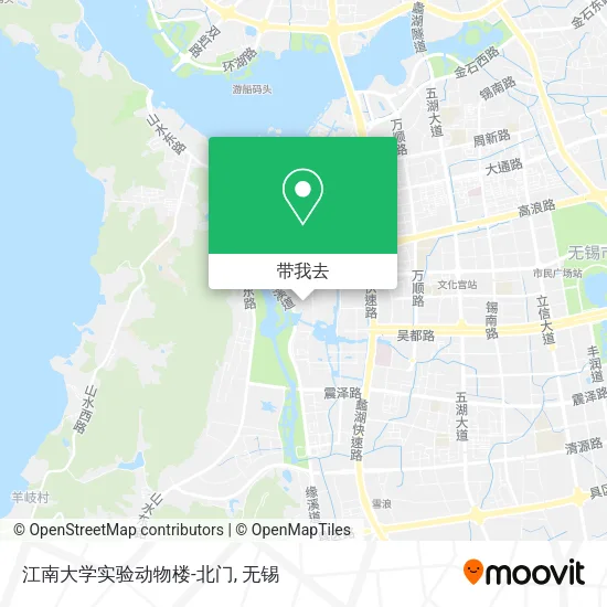 江南大学实验动物楼-北门地图