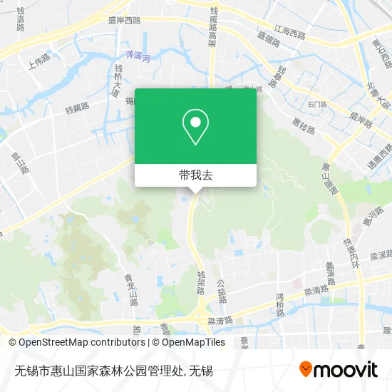 无锡市惠山国家森林公园管理处地图