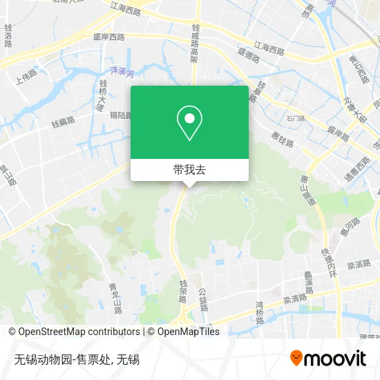 无锡动物园-售票处地图