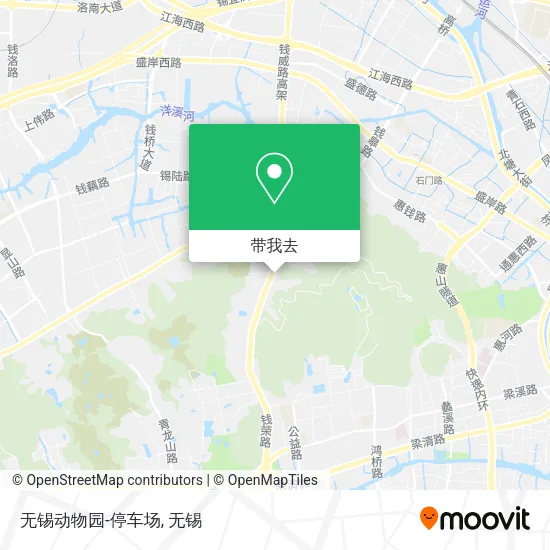 无锡动物园-停车场地图