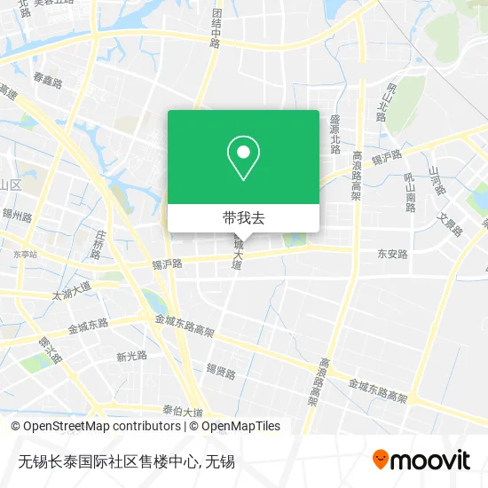 无锡长泰国际社区售楼中心地图