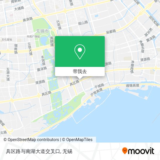 具区路与南湖大道交叉口地图