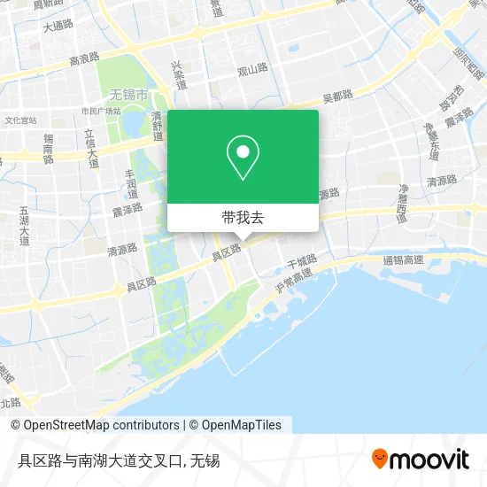 具区路与南湖大道交叉口地图