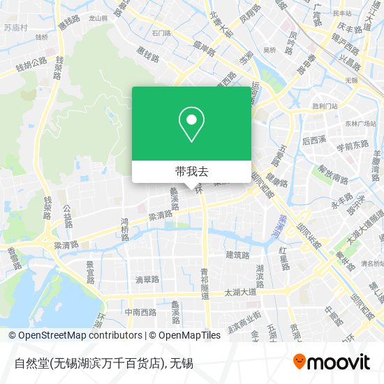 自然堂(无锡湖滨万千百货店)地图