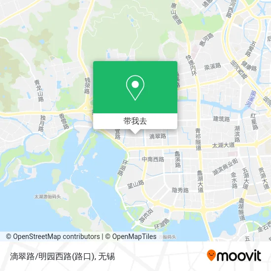 滴翠路/明园西路(路口)地图