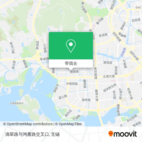 滴翠路与鸿雁路交叉口地图