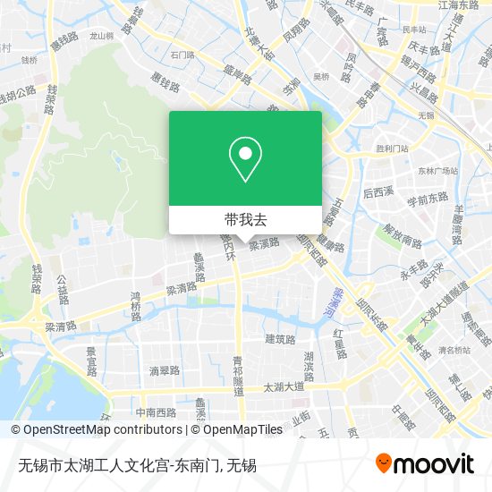 无锡市太湖工人文化宫-东南门地图