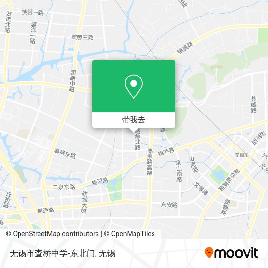无锡市查桥中学-东北门地图