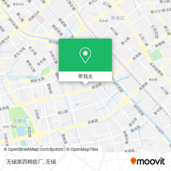 无锡第四棉纺厂地图