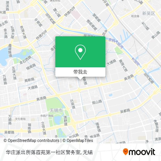 华庄派出所落霞苑第一社区警务室地图