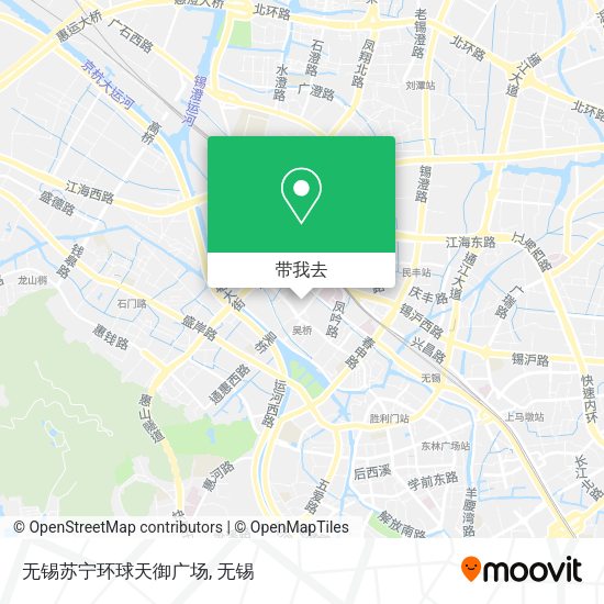 无锡苏宁环球天御广场地图