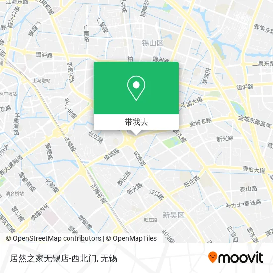 居然之家无锡店-西北门地图