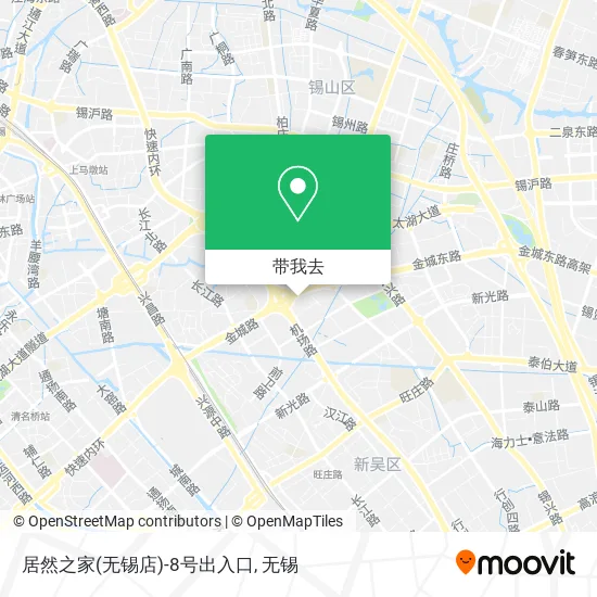 居然之家(无锡店)-8号出入口地图