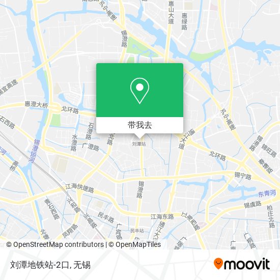 刘潭地铁站-2口地图