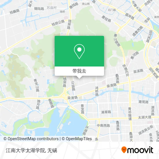 江南大学太湖学院地图