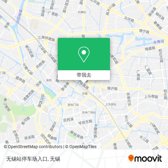 无锡站停车场入口地图