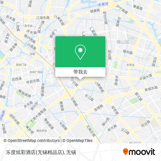 乐度炫彩酒店(无锡精品店)地图