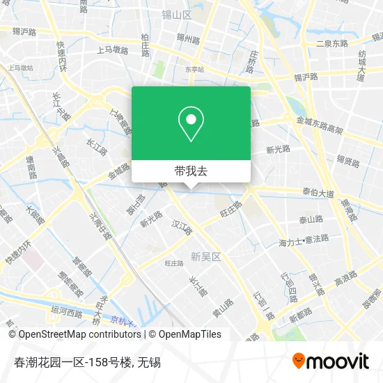 春潮花园一区-158号楼地图