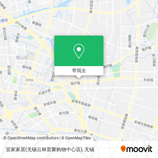 宜家家居(无锡云林荟聚购物中心店)地图