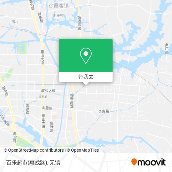 百乐超市(惠成路)地图